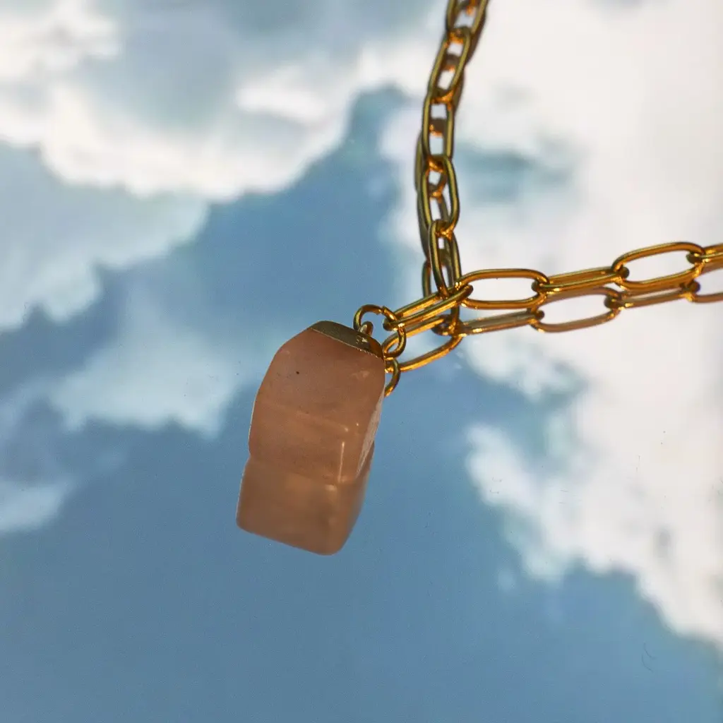 Collar Mistara Cuarzo Rosa