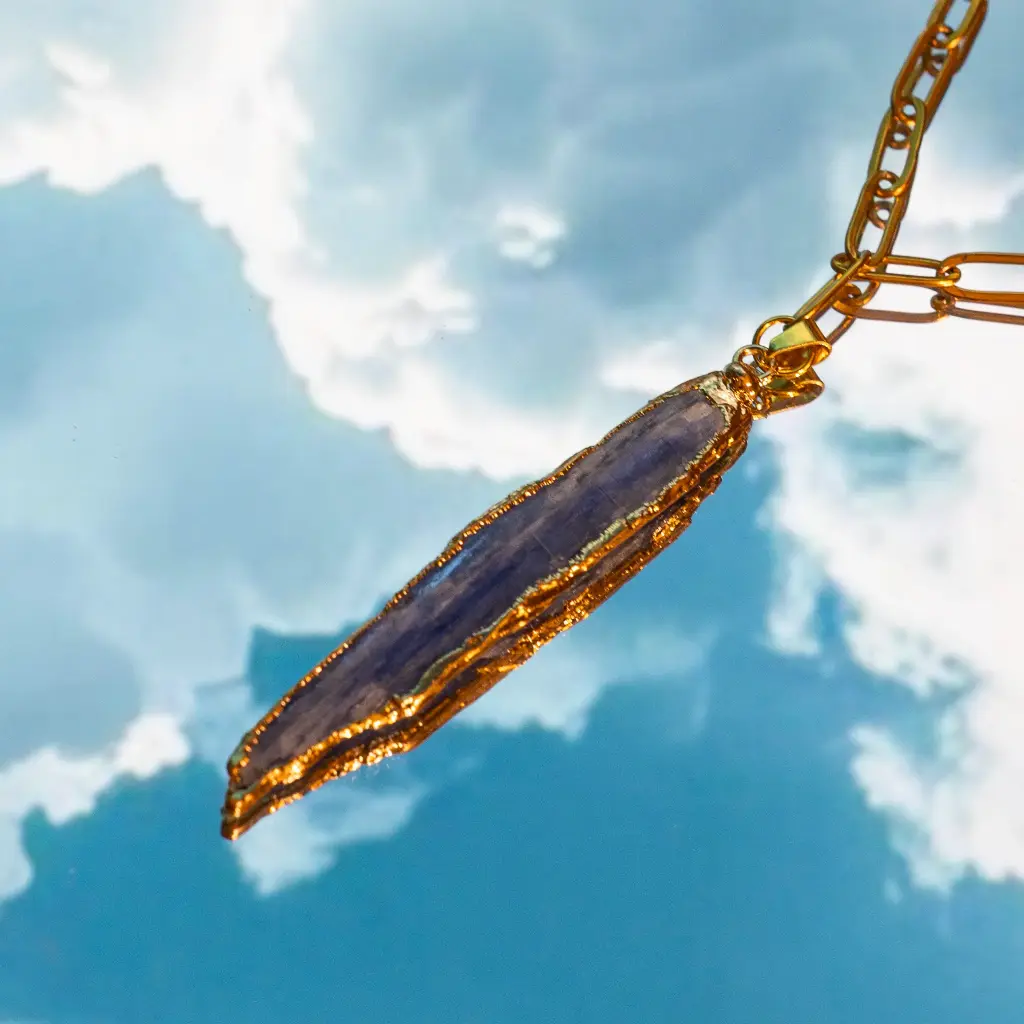 Collar Sortilegia Cianita Azul