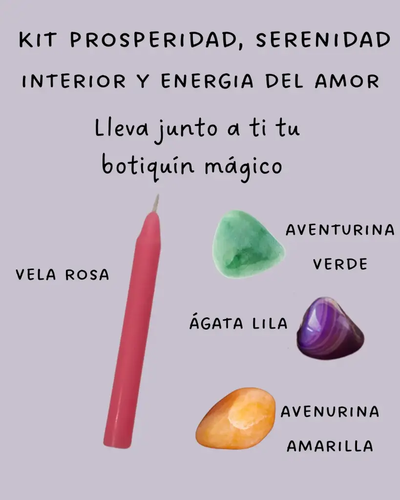 [Rituales] Kit prosperidad, serenidad interior y energía del amor